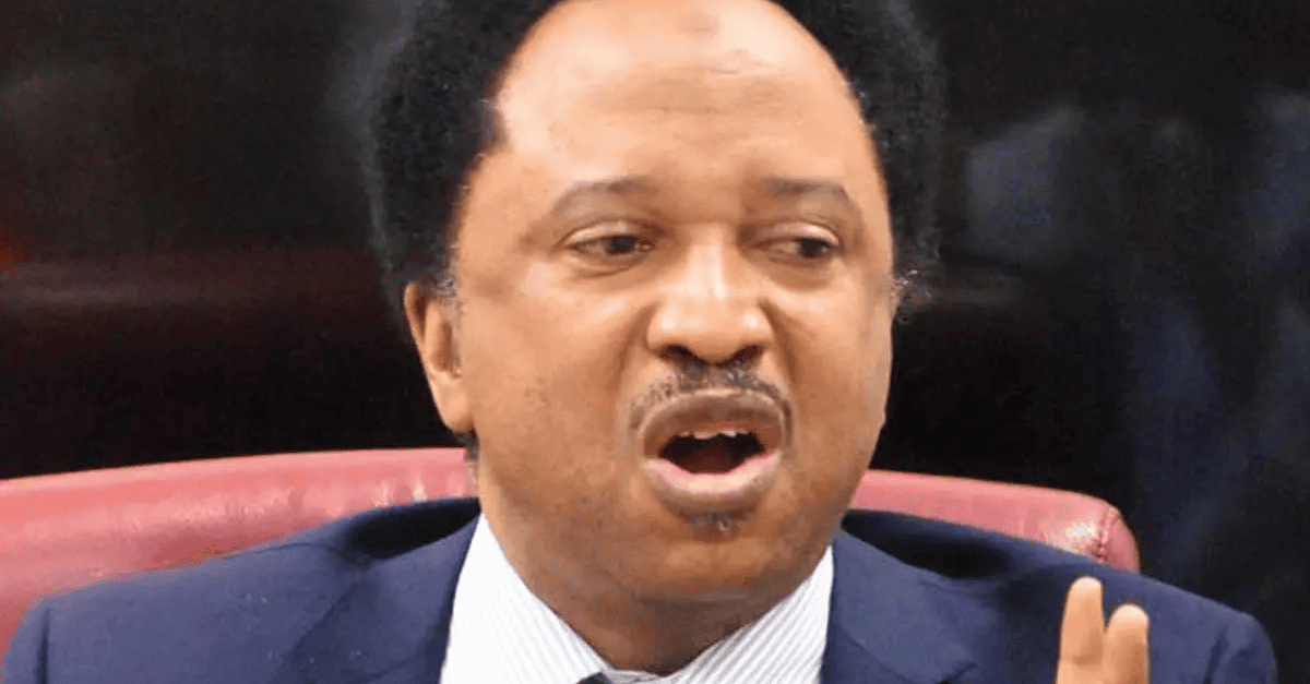 Shehu Sani speaking at a press conference in Abuja