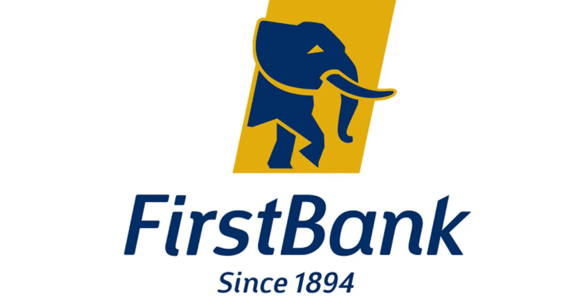 FirstBank headquarters building in Lagos, Nigeria, on a sunny day.